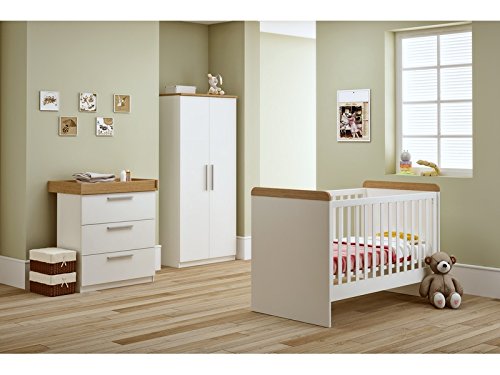 Banbury Nursery Furniture Set - Ivory and Oak