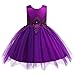 Produktbild LSAltd Mode Kind Kind Mädchen süße Blume Bestickt Tüll Kleid Ball Prinzessin Kleid schöne Reine Farbe ärmelloses Partykleid