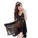 Produktbild Damen Spitze Nachtwäsche, Bluelucon Damen Babydoll Kleid Negligee Sexy Nachtkleid Nachthemd Lingerie Dessous Set Reizwäsche