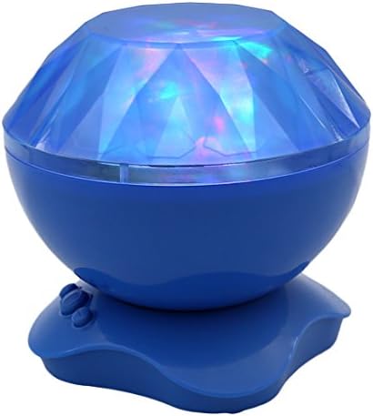 MKQPOWER Aurora Borealis Ceiling Projector with Built-in Stereo Speakers,Color Changing Led Night Light and Roration Lamp with music to enjoy your free time (Blue)