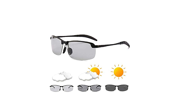 QDE Occhiali da sole Occhiali da Sole con Lenti Fotocromatiche da Uomo  Polarizzati da Guida Che Cambiano Colore Occhiali da Vista Diurni E  Notturni, Occhiali da Vista : Amazon.it: Abbigliamento