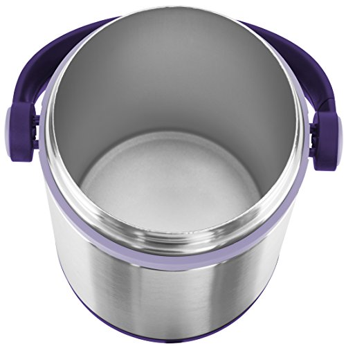 Emsa 509234 Isolier-Speisegefäß, Mobil genießen, 1.7 Liter, Mit 2 Speiseeinsätzen, 100% dicht, Brombeer/Hellviolett, Mobility - 4