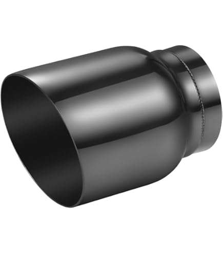 3" Inlet 5" Outlet 4" Long Exhaust Tip Weld On Silver 304SS Adapter Re