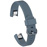 Verstellbares Ersatz-Armband für Smartwatch-Uhren wie Fitbit Alta und Alta HR, Cyan Blue