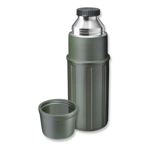 Isosteel VA-9810P Isolierflasche 1 L, olivgrün - 2
