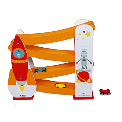 Preisvergleich Produktbild Scratch 6181046 - Autorennbahn Rakete mit 3 Autos