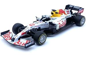 BBURAGO-BBURAGO-1/43 RACING-2021 Red Bull Honda Racing RB16B-avec Casque #Verstappen-Turkish GP 2021-NOUVEAUTE 2022-Voiture Miniature pour Enfant-Reproduction à echelle, 38060v