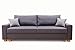 Produktbild Bozen Bettfunktion und Bettkasten Schlafsofa, Stoff, Anthrazit, 86 x 230 x 95 cm