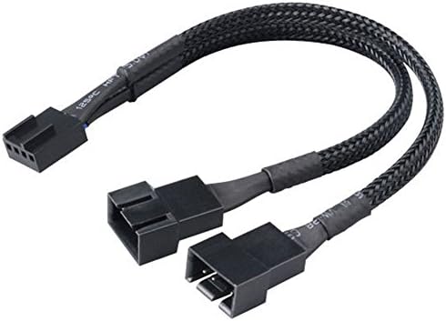SWEETSTAN 4 Pin PWM To Dual PWM Computer Case Fan Power Cable