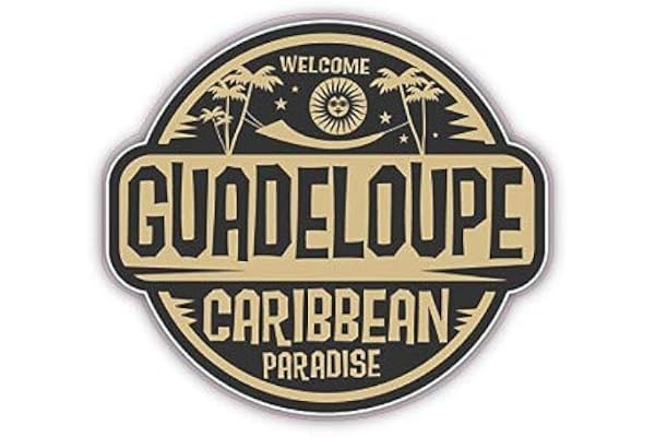 Bearn 2B Guadeloupe logo 561 adhésif sticker - Taille : 4 cm - Bleu - Vinyle - Résistant aux intempéries - Sticker de qualité professionnelle