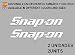Produktbild PEGATINAS STICKERS SNAP-ON F60 AUFKLEBER DECALS AUTOCOLLANTS ADESIVI BLANCO/WHITE