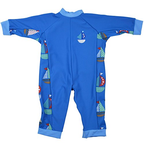 Splash About Boy's Sun Protection UV All-in-One Sun/Eczema Suit - Set Sail, 0 - 3 Months