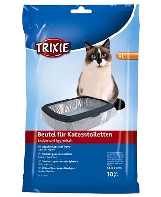 Trixie Lot de 10 sacs pour bac de litière Taille XL 56 x 71 cm