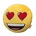 Produktbild Emoji Kissen, Plüsch Herz Augen Multi