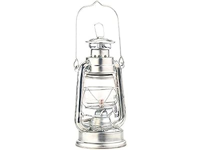 Lunartec Lampe-tempête rétro à pétrole 18,5 cm Agneta - aspect Zinc [Lunartec]
