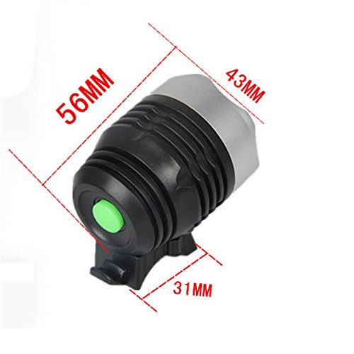 Longra Flash,Linterna del faro de la luz de la bicicleta de la bici del LED, 3Mode 3000 Lumen XML Q5 Interfaz