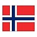 Produktbild Norwegen Flagge 25,4 x 20,3 cm vorgebohrt Metall Schild 156