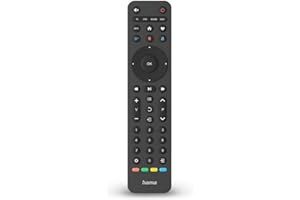 ‎HAMA Hama uniwersalny pilot 4w1 Netflix (Do TV, soundbara, odtwarzaczacza Blu-Ray, do maks. czterech urządzeń, tryb uczenia się, przycisk Netflix, Prime Video, Disney+, w zestawie 2x bateria AAA)