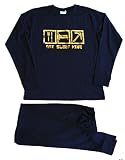 Eat Sleep Mine Gamer Pyjamas, Boys Pyjamas Sizes 7 to 14 Years GOLD