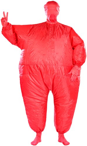 Preisvergleich Produktbild Playtastic Kostüm selbstaufblasend: Selbstaufblasender Ganzkörperanzug, rot (Fastnacht-Verkleidung)