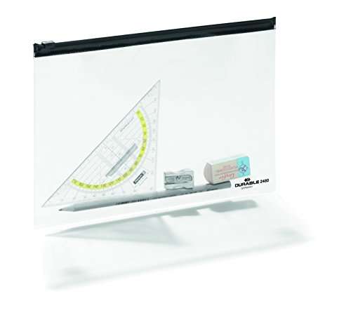 Durable 248001 - Funda con cremallera A5 5 unidades transparente Durable 248001 - Funda con cremallera A5 5 unidades transparente