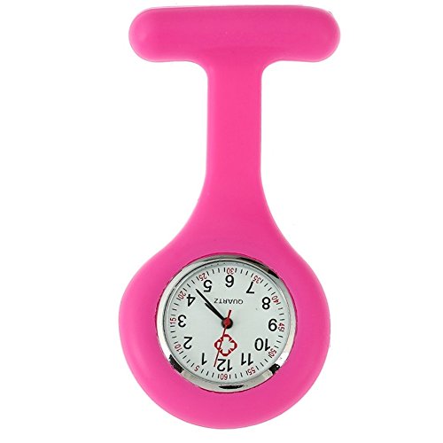 Book's Cover of TRIXES infirmière Montre à gousset dinfirmière en silicone avec broche rose foncéfoncé