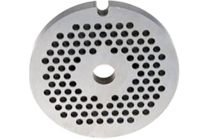 PUREPOWER Fleischwolfscheiben Lochscheiben für Bosch, Zelmer, Größen Fleischwolf, Durchmesser des Siebs, Küchenmaschine | für Gekochtes oder Rohes Fleisch, Gemüse, Fisch, 2.7 mm Bohrungen - 53,5 mm