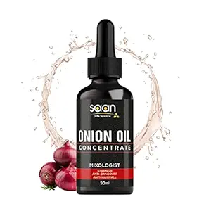 SAAN Onion Oil Concentrate for Hair growth, Beard & Moustache Growth and Hair Fall Control (30ml) | Natural | Non-sticky, Non-greasy | Controls Hairfall, Promotes Hair Growth | Hair Growth Booster