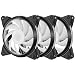 Produktbild upHere 3-PIN PC Gehäuselüfter 120mm extrem Leise, 3 Pack/ T3BKW3-3