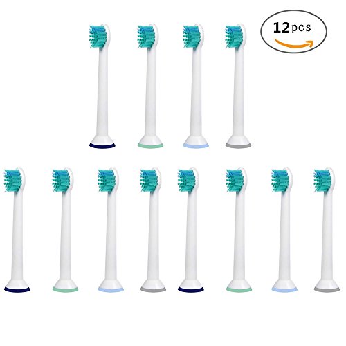 Preisvergleich Produktbild U-Prime Ersatz Aufsteckbürsten,kompatibel mit Philips Sonicare ProResults Mini HX6024 / 31 Aufsteckbürsten Compact(für elektrische Zahnbürsten),12 Stück(3er Pack).