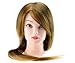 22' Friseur Übungskopf 30% Echthaar blonde Haare Lange Haare Puppenkopf