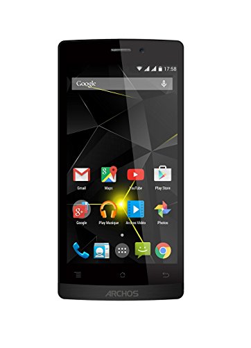 Archos 50 Diamond Smartphone d  bloqu   4G  Ecran   5 pouces - 16 Go - Double SIM - Android 4 4  Noir