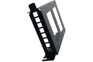 JMT Metal PCI Slot 2.5inch IDE/SATA/SSD/HDD Mounting Bracket Rear Panel Mount Bracket Hard Drive Adapter Tray Caddy with Sata Data Cable (Half Height Bracket)