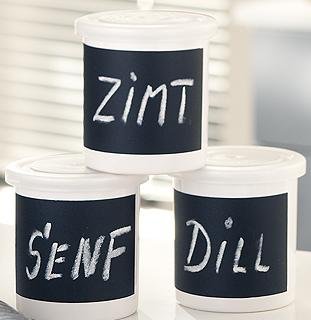 selbstklebende magnetische Tafelfolie Wandtafel Kreidetafel – blau 100×50 inkl. 2 Kreidestiften - 4