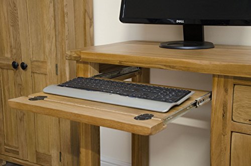 Original Rustic Solid Oak Furniture Small Office PC Computer Desk