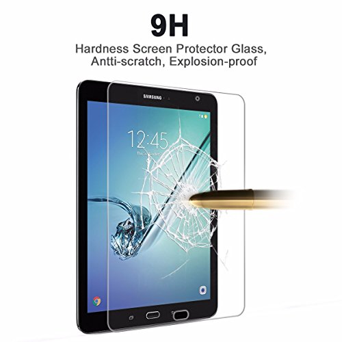 [2-pack] Galaxy Tab S2 / Tab S3 9.7 Schutzfolie, SIDARDOE gehärtetes Panzerglas Schutzglas für Samsung Galaxy Tab S2 / S3 9.7 Displayschutzfolie, HD ultra klar, 0,33mm, 2,5D abgerundete Ecken, Härtelevel 9H, kratzfest,Fingerabdruck-frei,Lebenslange Garantie - 4