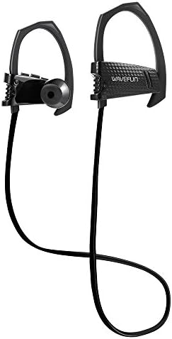 Wireless Headphones Wavefun Bluetooth Headphones with Slim Lightweight, IPX5 Sweatproof, Secure Fit in Ear earphones with Mic, CVC 6.0 Noise Cancellation Stereo Earbuds for Sports and Gym