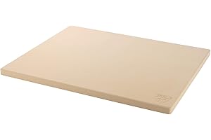 GRÄWE Pierre à pizza rectangulaire en cordiérite 38 x 30 x 1,5 cm pour barbecue à gaz et four - Pierre à pizza pour pizza, pain et tartes flambées - Beige
