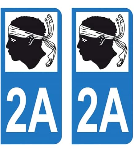 2 Autocollants Plaque Immatriculation - Département 13 Marseille - Stickers Voiture Personnalisables - Résistants Pluie & UV - Vinyle Haute Qualité - Pose Facile Et Rapide