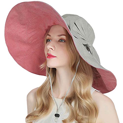Packable ligero algodón flora sombrero para el sol reversible moldeable sombrero extra grande para floppy sombrero para el sol upf 50