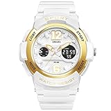Blisfille Automatikuhr Damen Damenuhr Quarz Uhr Multifunktional Gold Outdoor Sportuhr Armbanduhr Automatikuhr