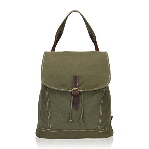 Veevan Unisex Große Kapazität Retro Canvas Rucksack - 4