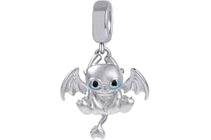 BEEUVIP Charmes Animaux personnages vie pour Bracelets - Charms de Perles ajourées en Argent Sterling 925, charmes de Coeur d'amour pour Bracelets et Colliers pour Femmes Filles