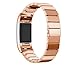 Produktbild Fitbit Charge 2 Armband,SongNi® Stainless Steel Bracelet Smart Watch Armband Strap For Fitbit Charge 2(Rose Gold 1)