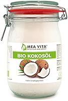 Huile de noix de coco biologique extra vierge, MeaVita, 1 Litre (1 X 1000 ml)