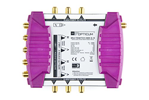 Opticum OMS 9/4P Line - Conmutador múltiple con Conectores Dorados Oro