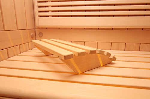 Sauna Kopfstütze „Multi“ – gewölbt aus Abachi Weichholz – NEU – TOP ANGEBOT – TOP QUALITÄT – SAUNA ZUBEHÖR Saunakopfstütze - 5