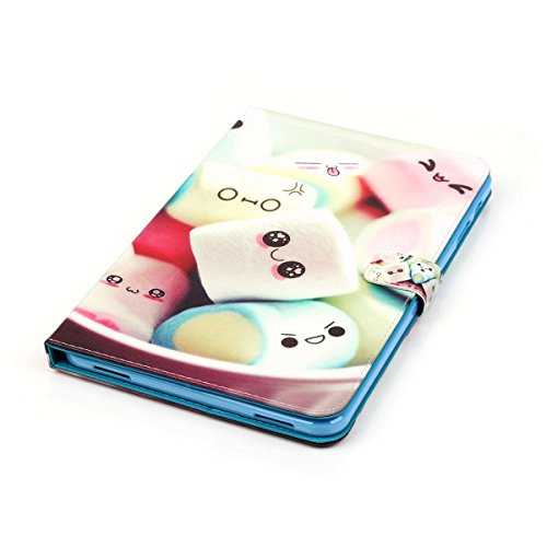 Samsung Galaxy Tab A 10.1 Hülle,Galaxy Tab A 10.1 (2016) Ledertasche Smart Cover,Ekakashop Bunt Muster Painting Handtuch Kuchen Flip Magnetverschluss PU Leder Wallet Case Kunstleder Etui Schale Ständer Tasche Etui Schutzfolie mit Einstellbarem Blickwinkel Schutzhülle und Kreditkarte Card Holder Slot für Samsung Galaxy Tab A 10.1 Zoll (2016 Version SM-T580N SM-T585N) + 1x Kostenlos Ständer (Farbe zufällig) - 5