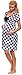 Italian Fashion IF Women Maternity Nightdress Ines 0114 (Dark Blue/White, XXL)