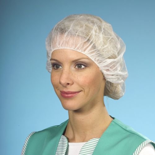 Preisvergleich Produktbild Papstar Barett-Hauben PP-Spinnvlies 1000 Stk. weiss (12206)